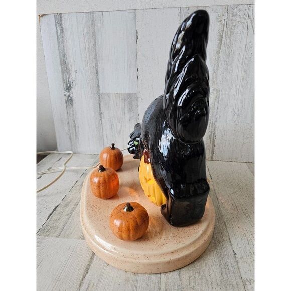 Vintage ceramic cat Halloween home decor pumpkin - Picture 5 of 9